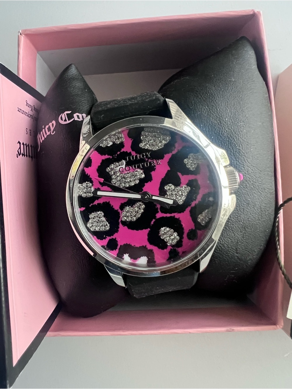 Juicy Couture Pink and Black Branded Packaging Tag - Picture 2 of 5